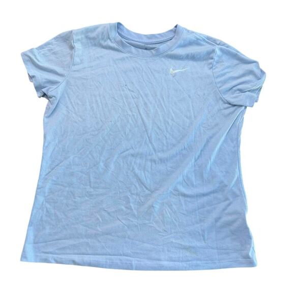 Nike Dri-Fit Blue Short Sleeves Crew Neck T-Shirt Size Large - Picture 1 of 4